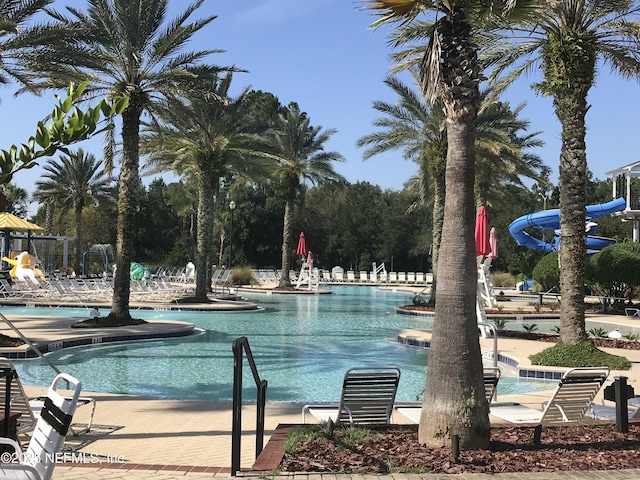 3753 Old Hickory Ln, Orange Park, FL 32065 - pool featuring a patio