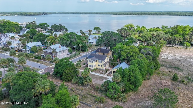 703 Emmett St, Palatka, FL 32177 - birds eye view of property with a water view and a residential view