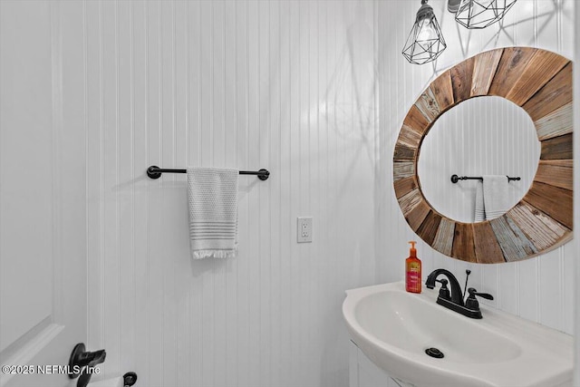 bathroom with a sink