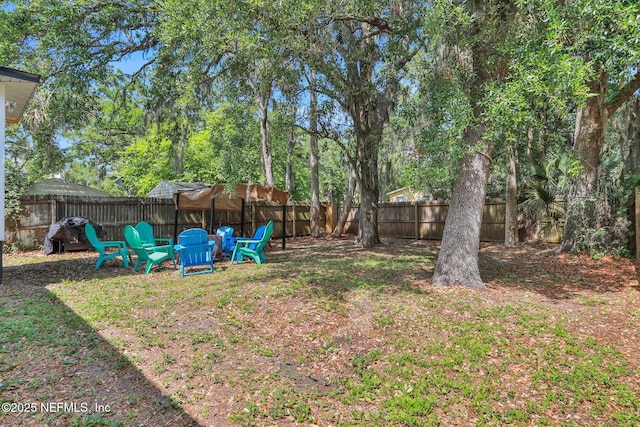 237 Riberia St, Saint Augustine, FL 32084 - view of yard featuring a fenced backyard
