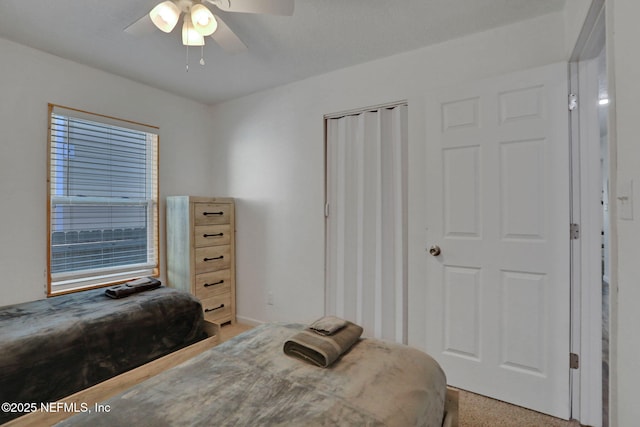 237 Riberia St, Saint Augustine, FL 32084 - bedroom with baseboards and ceiling fan