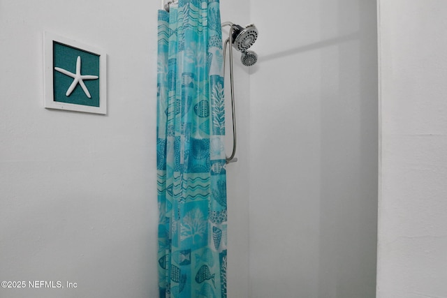 237 Riberia St, Saint Augustine, FL 32084 - interior details with a shower with shower curtain