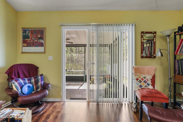 217 N Twin Maple Rd, Saint Augustine, FL 32084 - sitting room featuring wood finished floors and baseboards