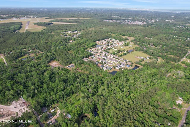 aerial view with a view of trees
