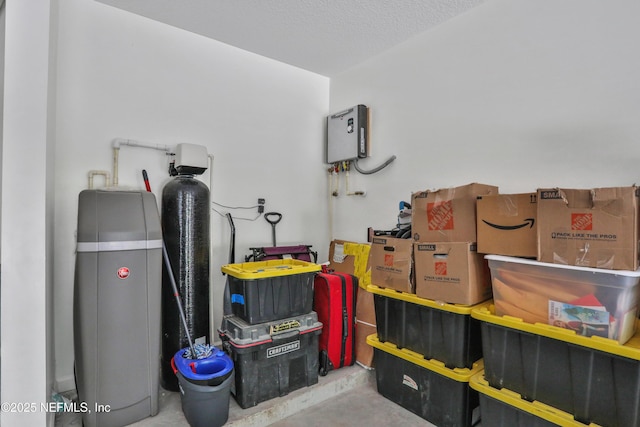 view of storage area