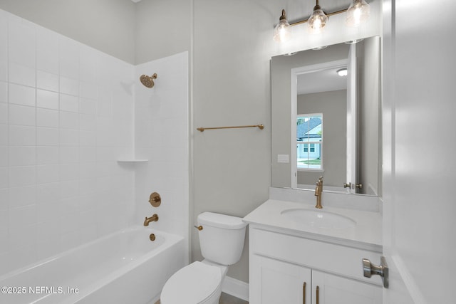 440 Slash Pine Pl, Yulee, FL 32097 - full bathroom featuring toilet, vanity, and  shower combination