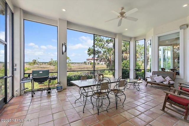 408 Osprey Lookout Ct Unit 29, Ponte Vedra Beach, FL 32082 - sunroom / solarium featuring plenty of natural light, recessed lighting, and tile patterned floors