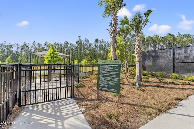 109 Redbud Ln, Yulee, FL 32097 - view of gate featuring fence