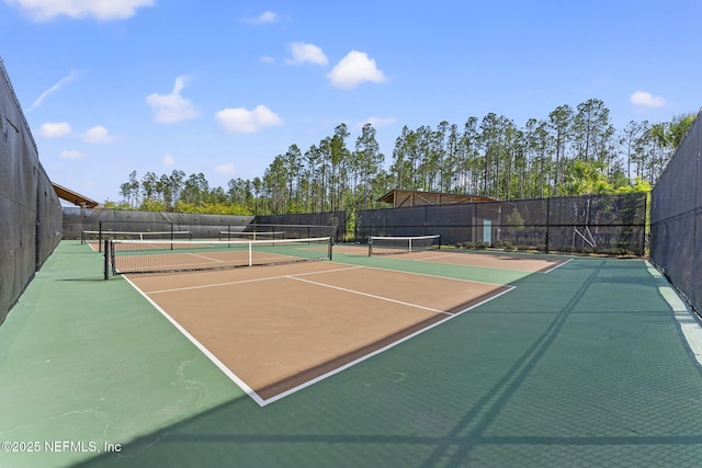 109 Redbud Ln, Yulee, FL 32097 - view of tennis court featuring fence and community basketball court