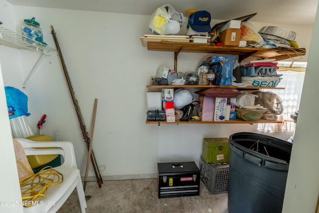 view of storage