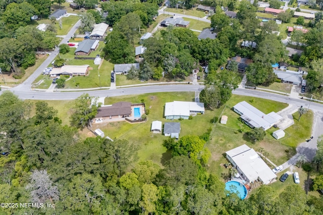 birds eye view of property featuring a residential view