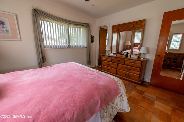 bedroom with baseboards