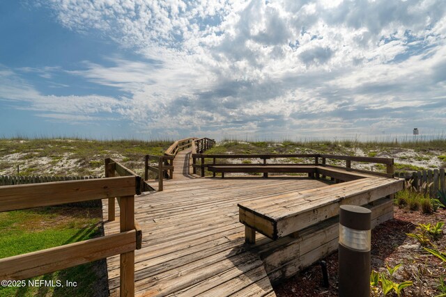 wooden deck featuring a view of rural / pastoral area
