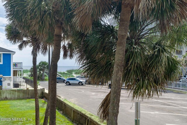 view of uncovered parking lot
