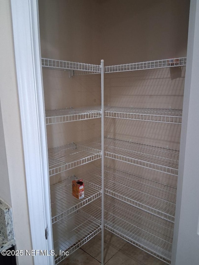 view of storage area