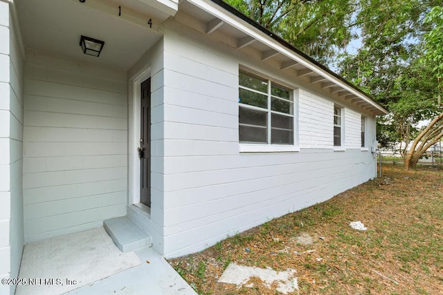 view of side of property
