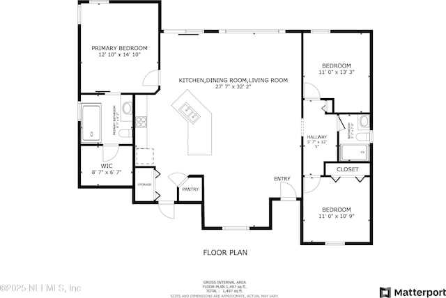 1421 Kipling Ln, Ponte Vedra, FL 32081 - floor plan / room layout