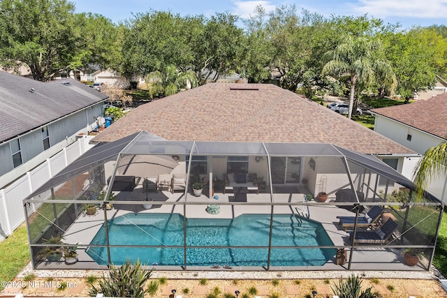 1421 Kipling Ln, Ponte Vedra, FL 32081 - outdoor pool with a lanai and a patio