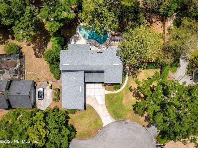 birds eye view of property
