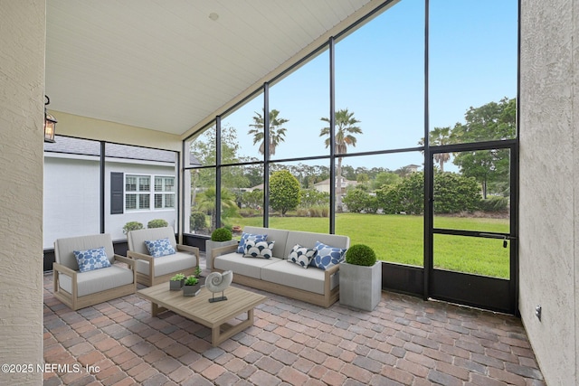 1201 Coghill Cir, Saint Augustine, FL 32092 - sunroom featuring an outdoor living space