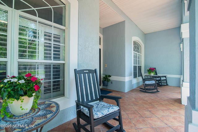 view of patio / terrace with covered porch