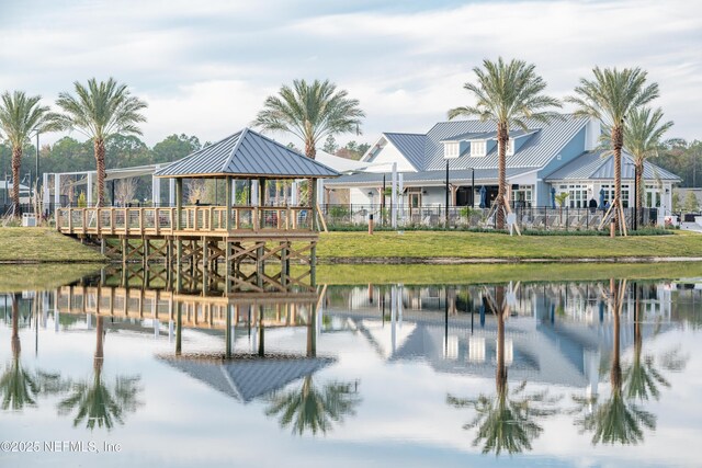 655 Juniper Hills Dr, Saint Johns, FL 32259 - property view of water with a gazebo
