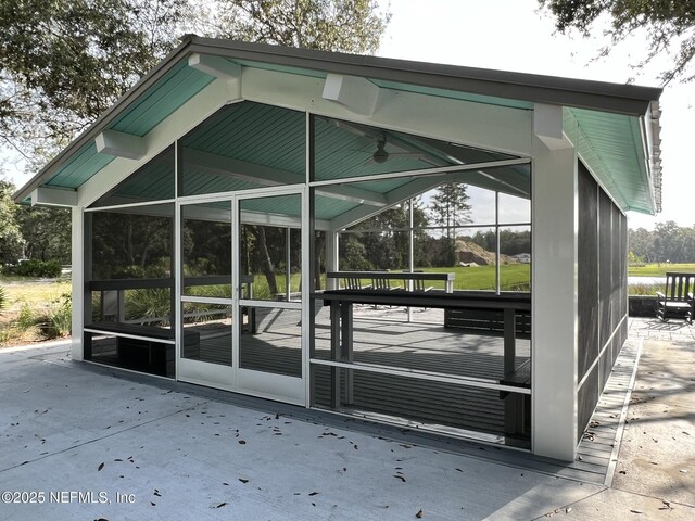 655 Juniper Hills Dr, Saint Johns, FL 32259 - view of outbuilding with a sunroom