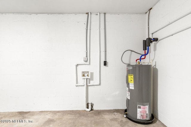 utilities featuring electric water heater