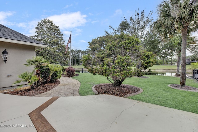 3277 Sequoyah Cir, Saint Johns, FL 32259 - view of yard with a water view and a patio area