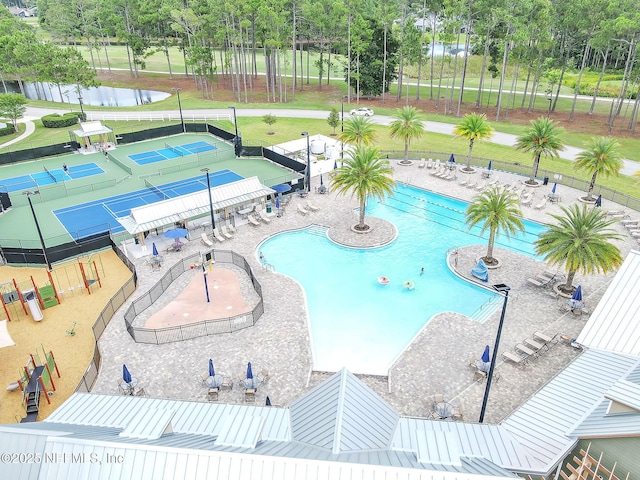 3277 Sequoyah Cir, Saint Johns, FL 32259 - pool with a patio and fence