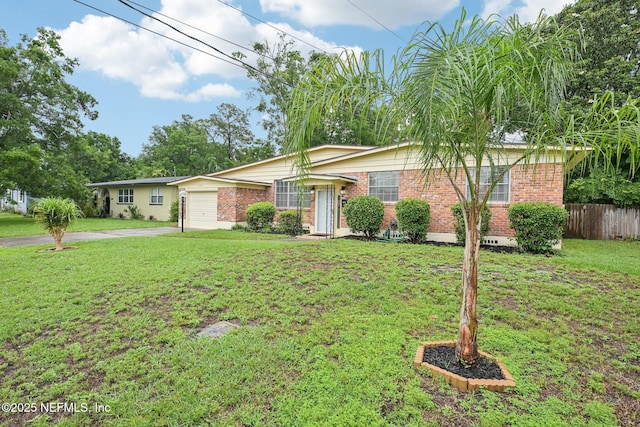 7437 Ortega Hills Dr, Jacksonville, FL 32244 - ranch-style house with brick siding, driveway, and a garage