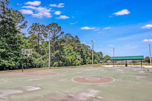 view of basketball court featuring community basketball court