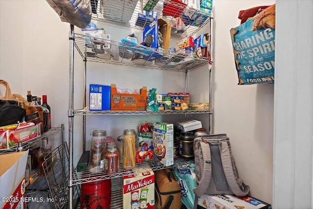 view of storage area