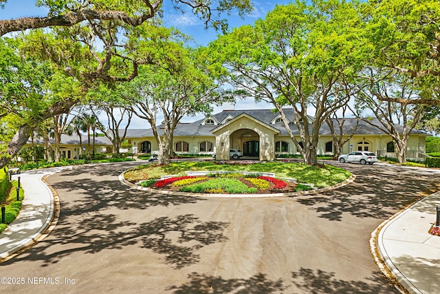 view of single story home