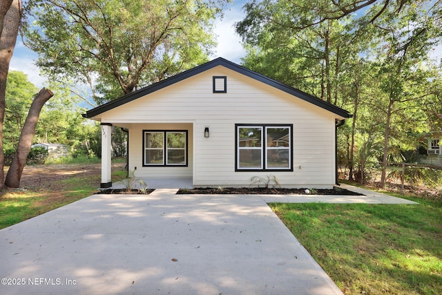 bungalow with covered porch