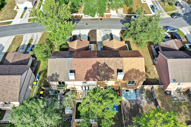 bird's eye view featuring a residential view