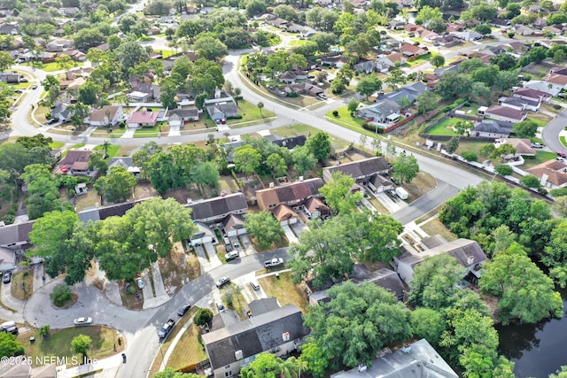 bird's eye view with a residential view