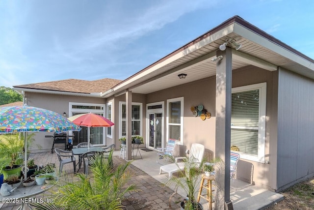 back of house featuring a patio