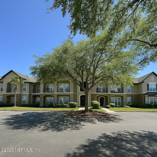 exterior space with stucco siding