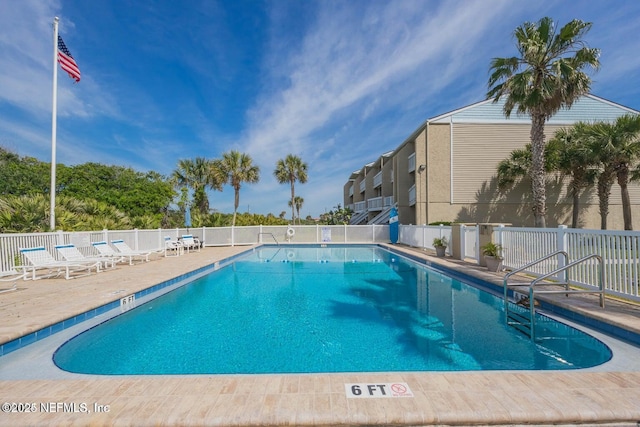 3385 Coastal Hwy Unit 23, Saint Augustine, FL 32084 - community pool with fence and a patio area