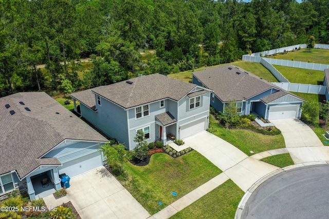 birds eye view of property