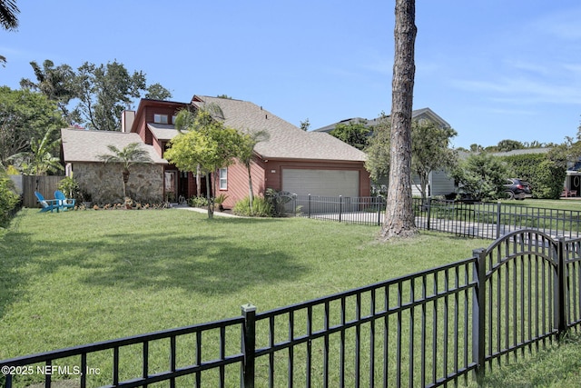 50 Jefferson Ave, Ponte Vedra Beach, FL 32082 - view of yard featuring a garage and fence private yard