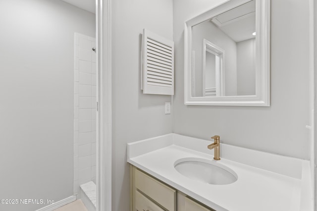 1909 University Blvd S Unit 204, Jacksonville, FL 32216 - bathroom featuring vanity and tiled shower