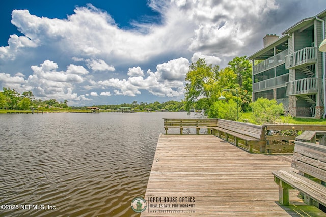 1909 University Blvd S Unit 204, Jacksonville, FL 32216 - dock area featuring a water view