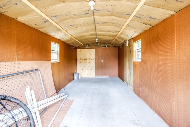 view of storage room