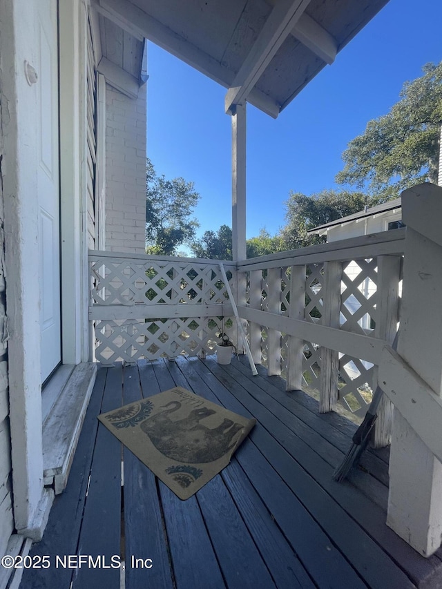 view of deck