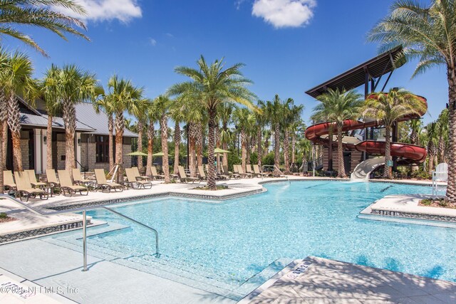 119 Craig Ct, Saint Johns, FL 32092 - community pool featuring a patio area and a water slide