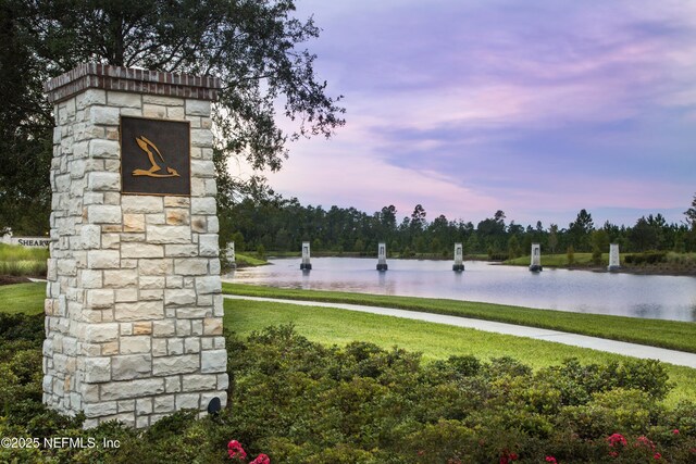 119 Craig Ct, Saint Johns, FL 32092 - exterior space featuring a lawn and a water view