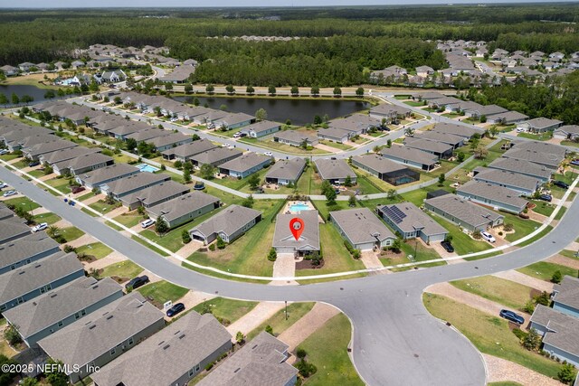 124 Tintamarre Dr, Saint Augustine, FL 32259 - birds eye view of property featuring a water view, a residential view, and a wooded view
