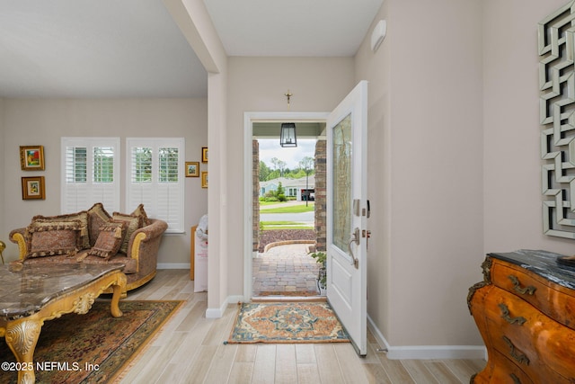124 Tintamarre Dr, Saint Augustine, FL 32259 - entryway with light wood-type flooring and baseboards